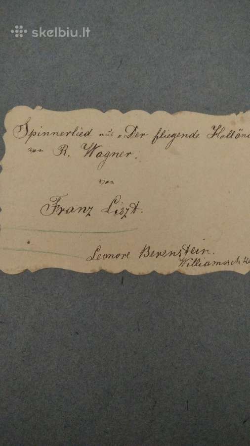 R.vagner- F.list natos fortepijonui - nuotraukos Nr. 2