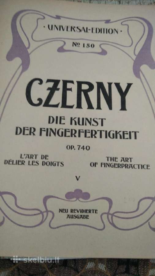 K.černi Etiudai fortepijonui