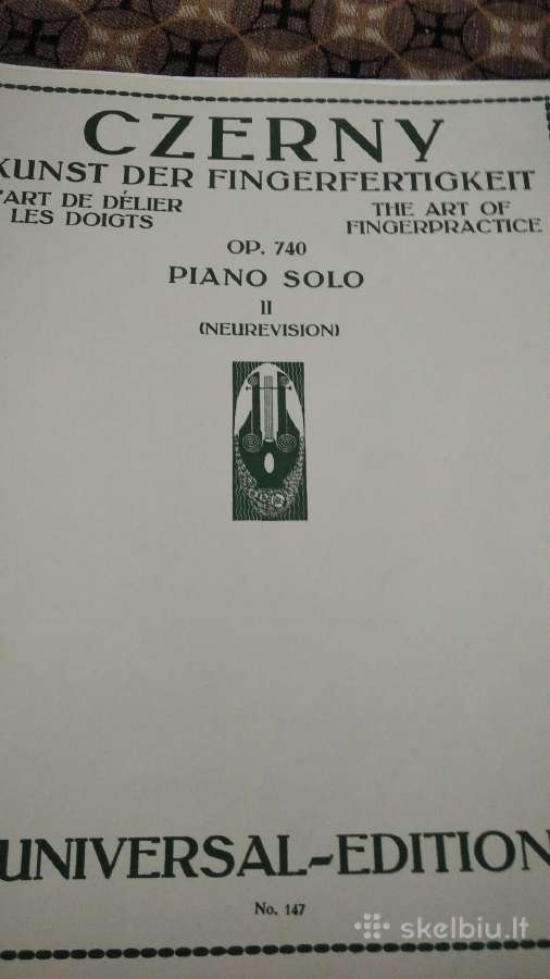 K.černi Etiudai fortepijonui