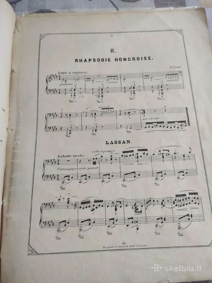 F.listo rinkinys fortepijonui - nuotraukos Nr. 9