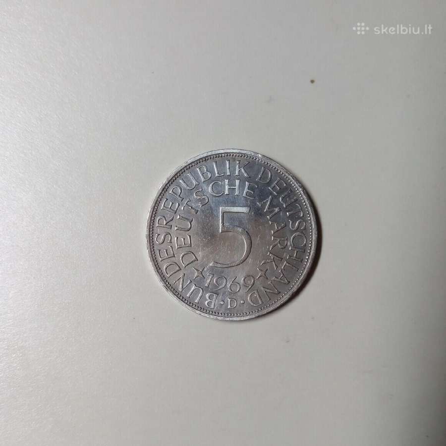 Vokietija 5 markės.1969 d.