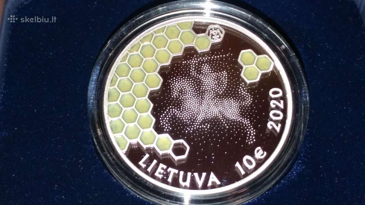 10 Eur moneta, skirta Drevinei bitininkystei