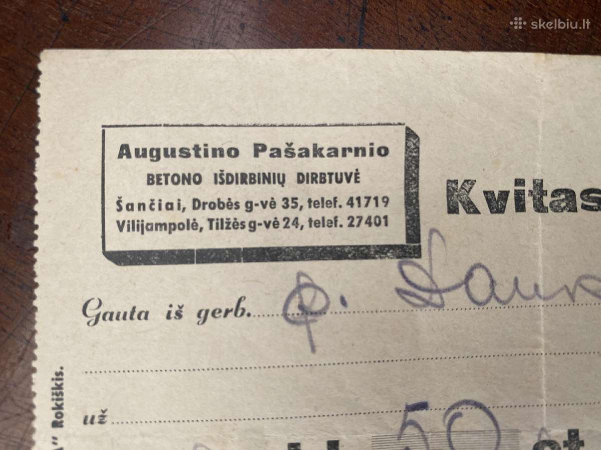 Smetoniniai Kauno m. savivaldybės ir kt dokumentai - nuotraukos Nr. 7