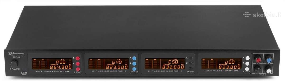 Pd504h 4x 50-kanalų Uhf bevielių mikrofonų komplek - nuotraukos Nr. 2