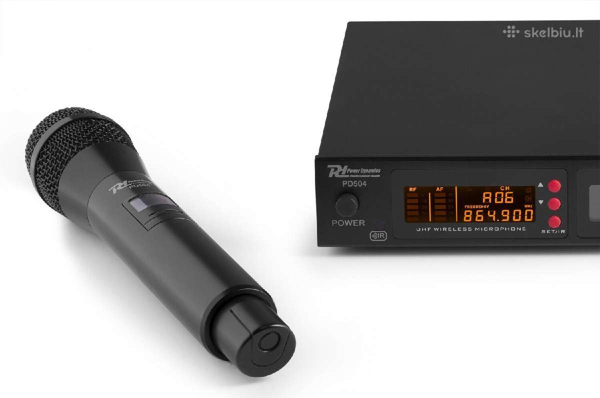 Pd504h 4x 50-kanalų Uhf bevielių mikrofonų komplek - nuotraukos Nr. 7