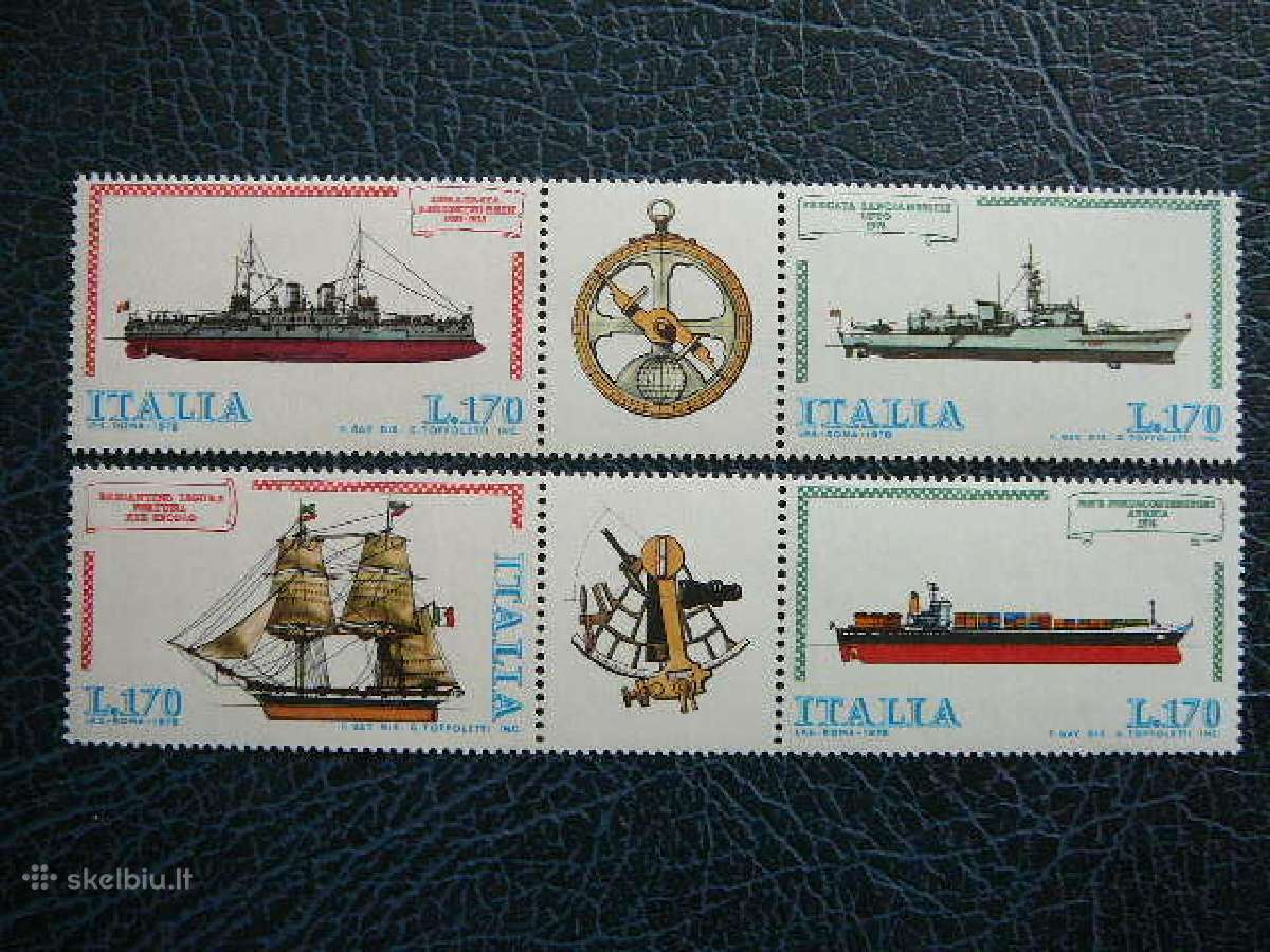 Burlaiviai Laivai Italija 1978 Mnh it1609