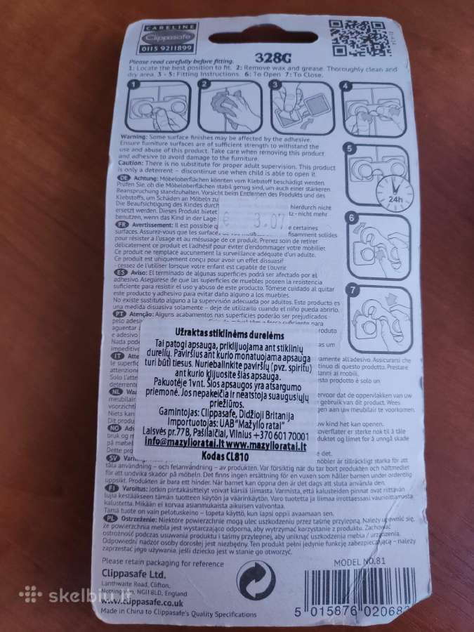 Baldų, irangos apsaugos nuo vaiku - nuotraukos Nr. 6