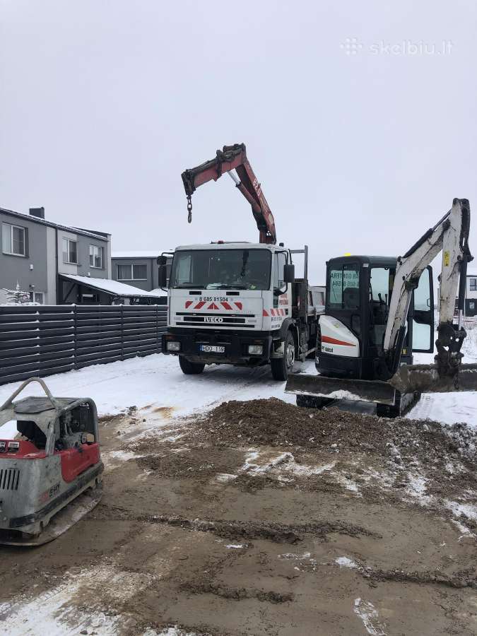 Žemės kasimo darbai mini ekskavatorium 3.8t - nuotraukos Nr. 17