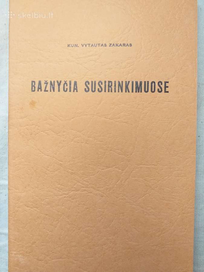 Bažnyčia susirinkimuose. Vytautas Zakaras