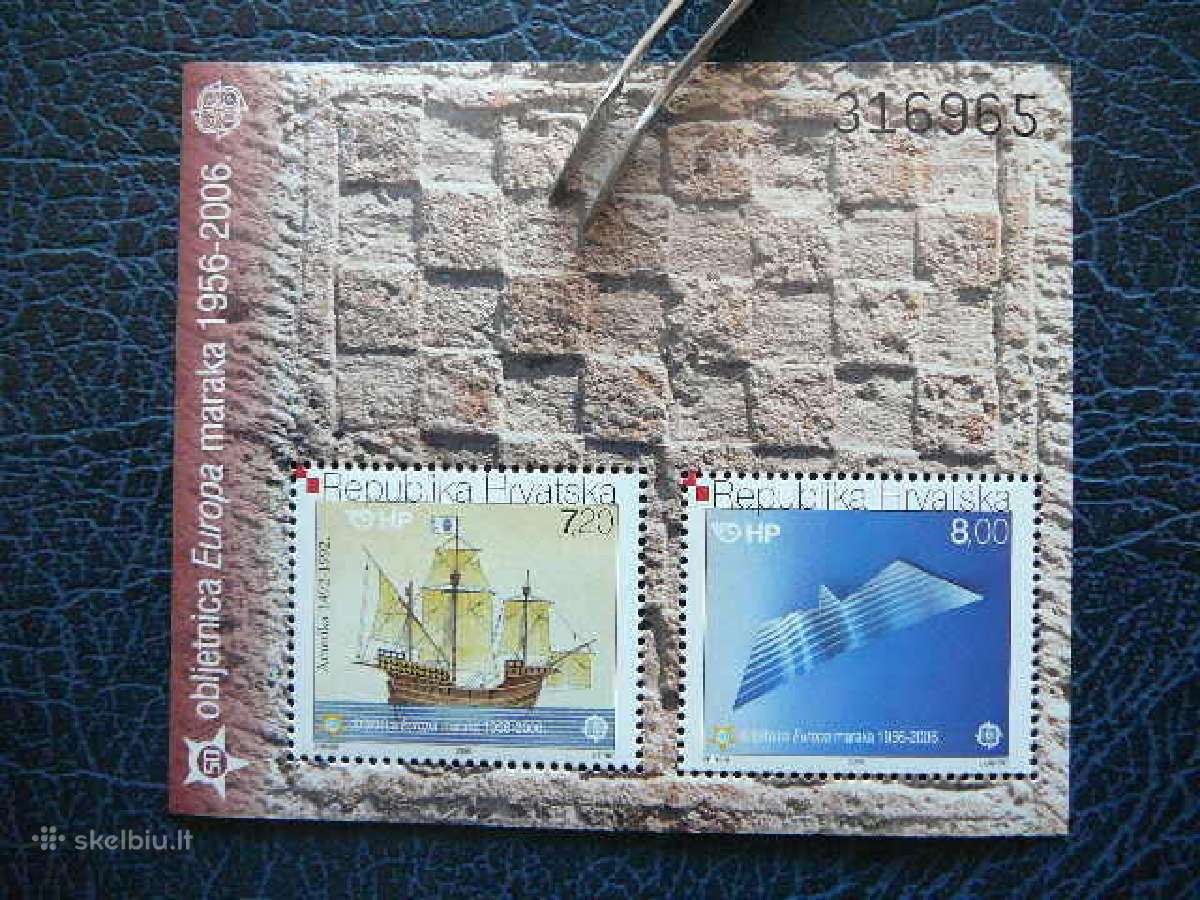 Burlaiviai Europa Cept Kroatija 2006 Mnh krt1311
