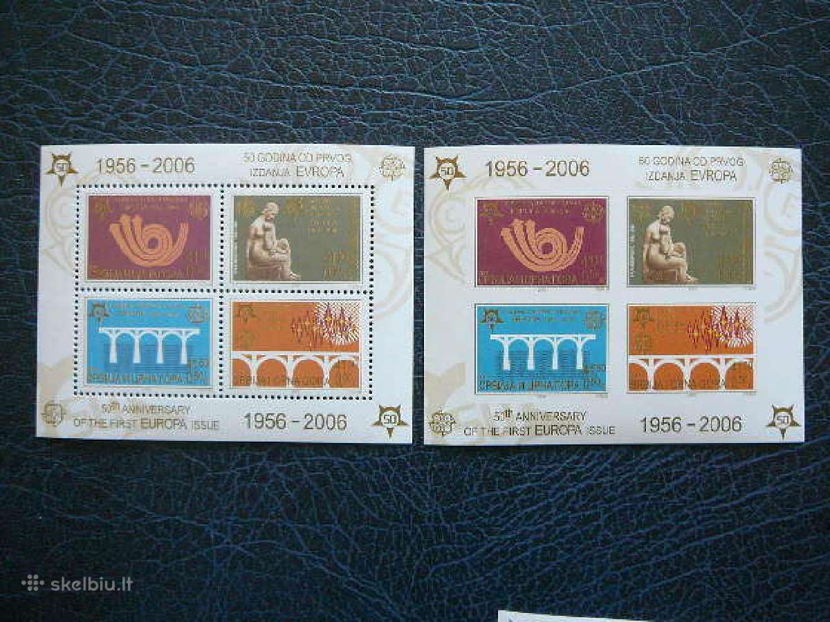 Europa Cept Serbija Juodkalnija 2006 Mnh srb872