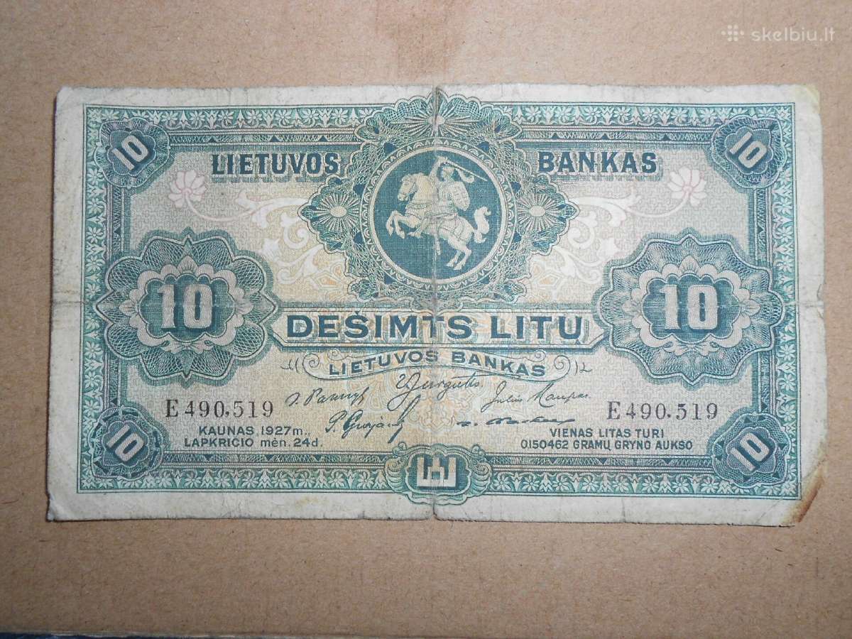 10 litų 1927m