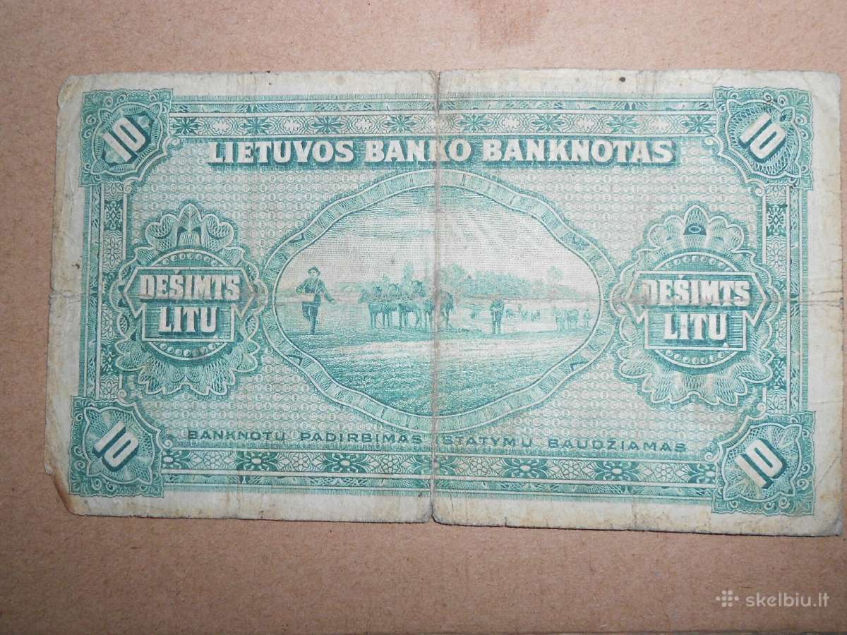 10 litų 1927m - nuotraukos Nr. 2