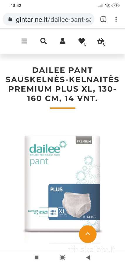 Sauskelnės XL 14vnt - nuotraukos Nr. 2