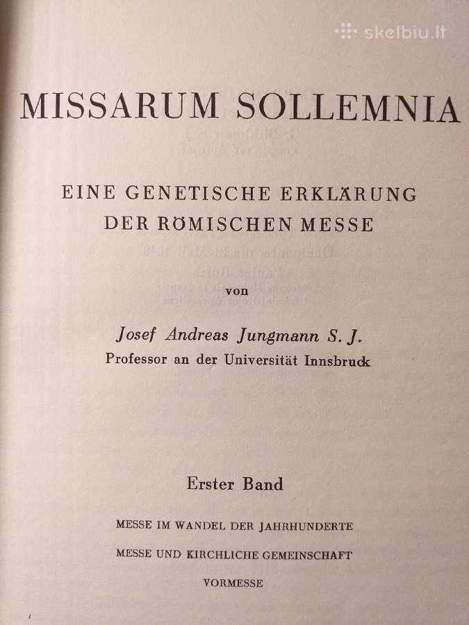 Labai reta knyga vokiečių k." Missarum solemnia" - nuotraukos Nr. 3