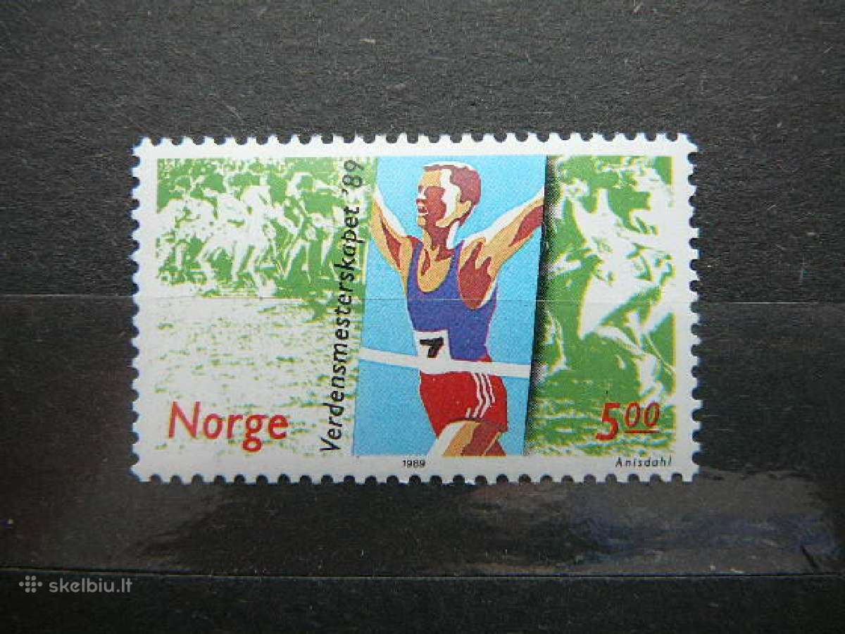 Sportas Norvegija 1989 Mnh nvg1014