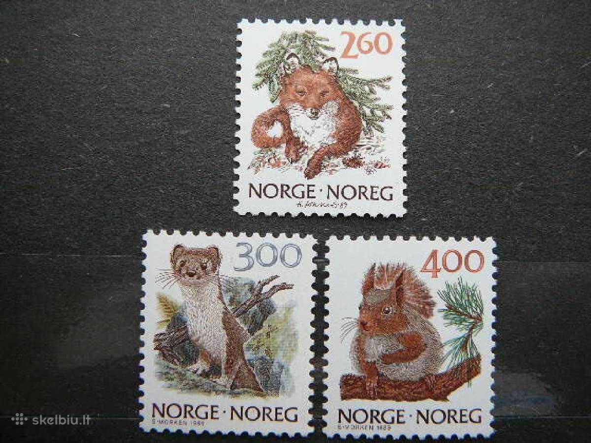 Zverys Norvegija 1989 Mnh nvg1009