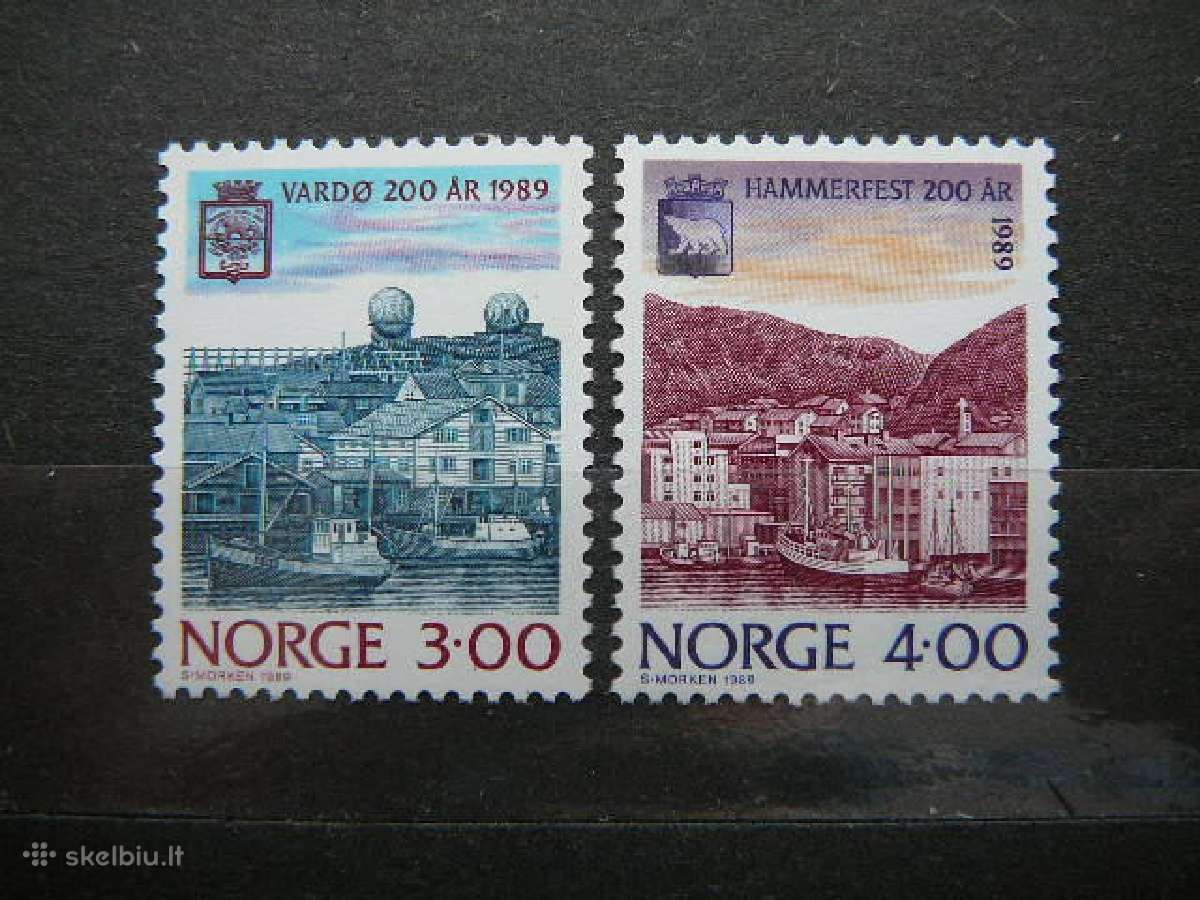 Laivai Uostas Norvegija 1989 Mnh nvg1015