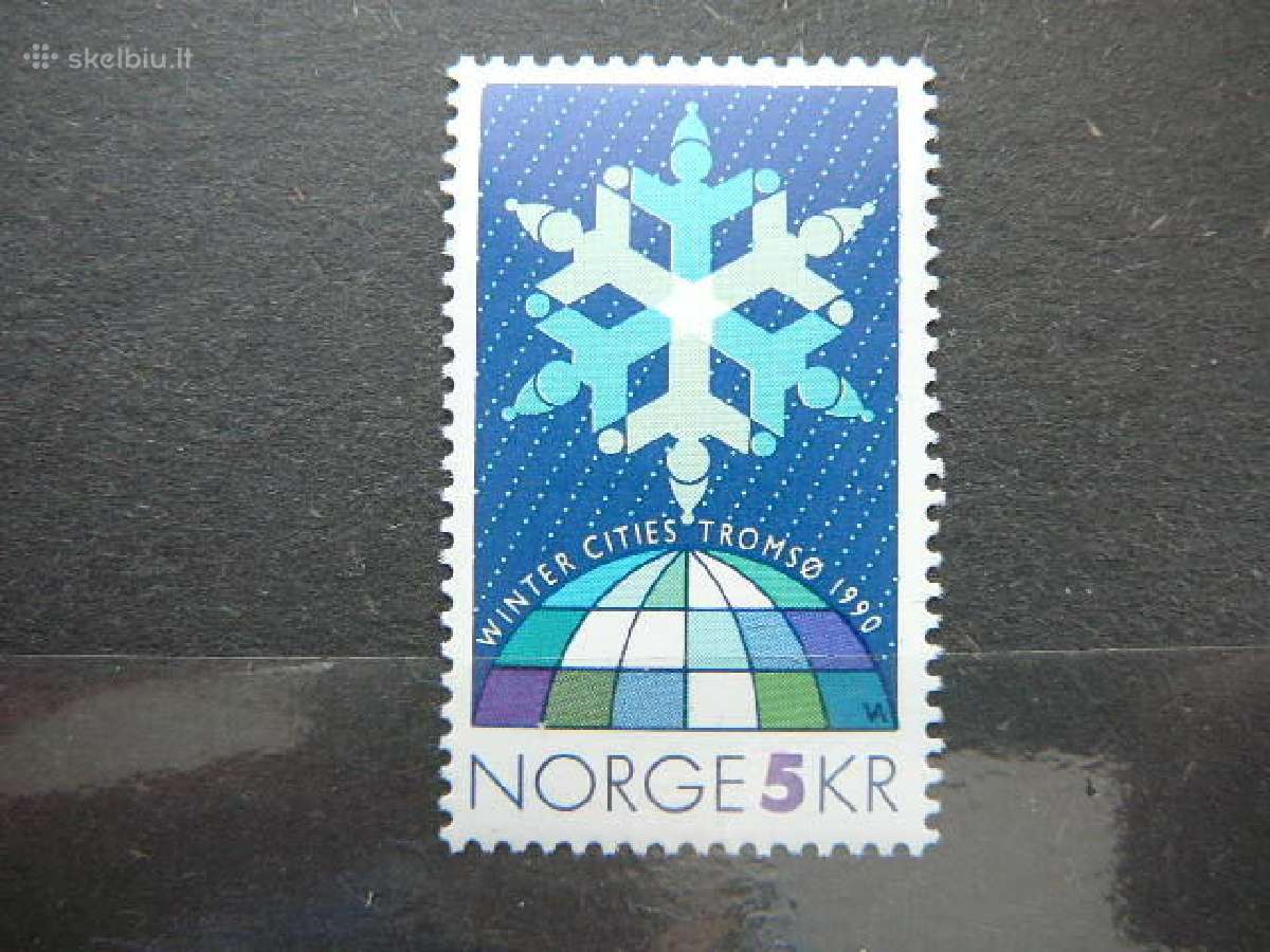 Gaublys Norvegija 1990 Mnh nvg1037