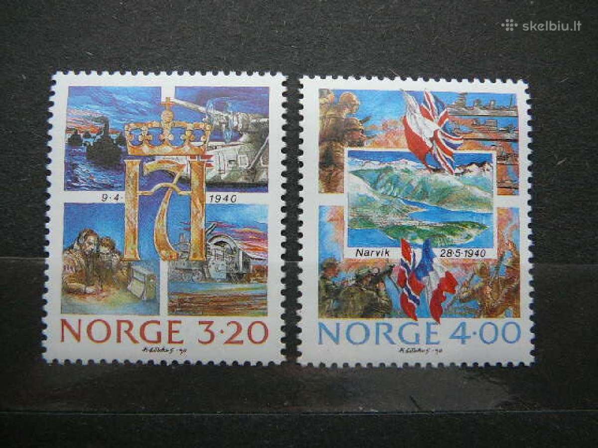 Okupacija Karas Norvegija 1990 Mnh nvg1042