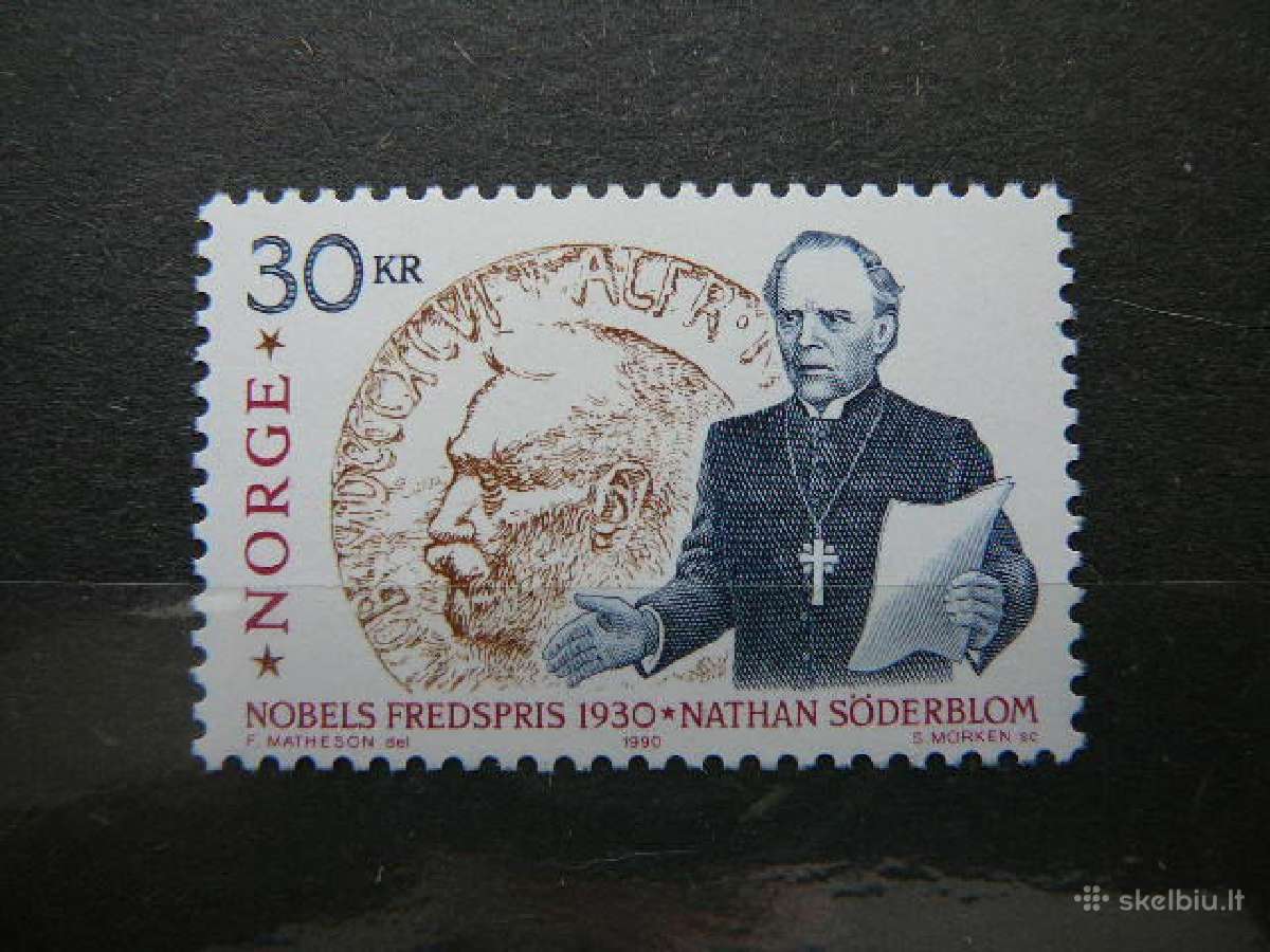Nobelio premija Norvegija 1990 Mnh nvg1056