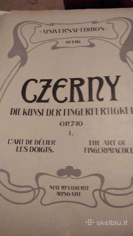K.černi Etiudai fortepijonui