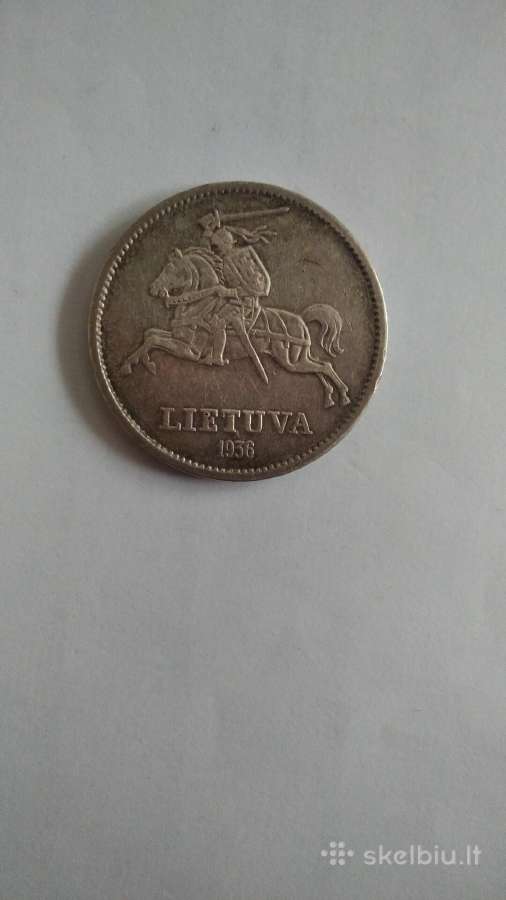 Lietuviška sena moneta - nuotraukos Nr. 2