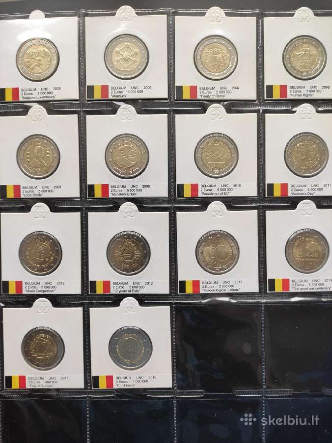 2 eurų Belgijos Unc proginės monetos - nuotraukos Nr. 5