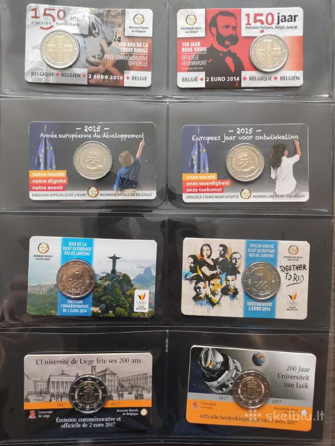 2 eurų Belgijos Unc proginės monetos - nuotraukos Nr. 6