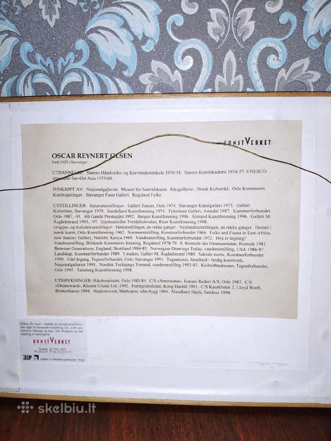 Nedidelis Oscar Reynert Olsen paveikslas - nuotraukos Nr. 6