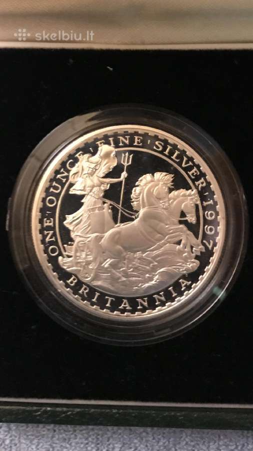 Monetu rinkinys UK 1997m. sidabras