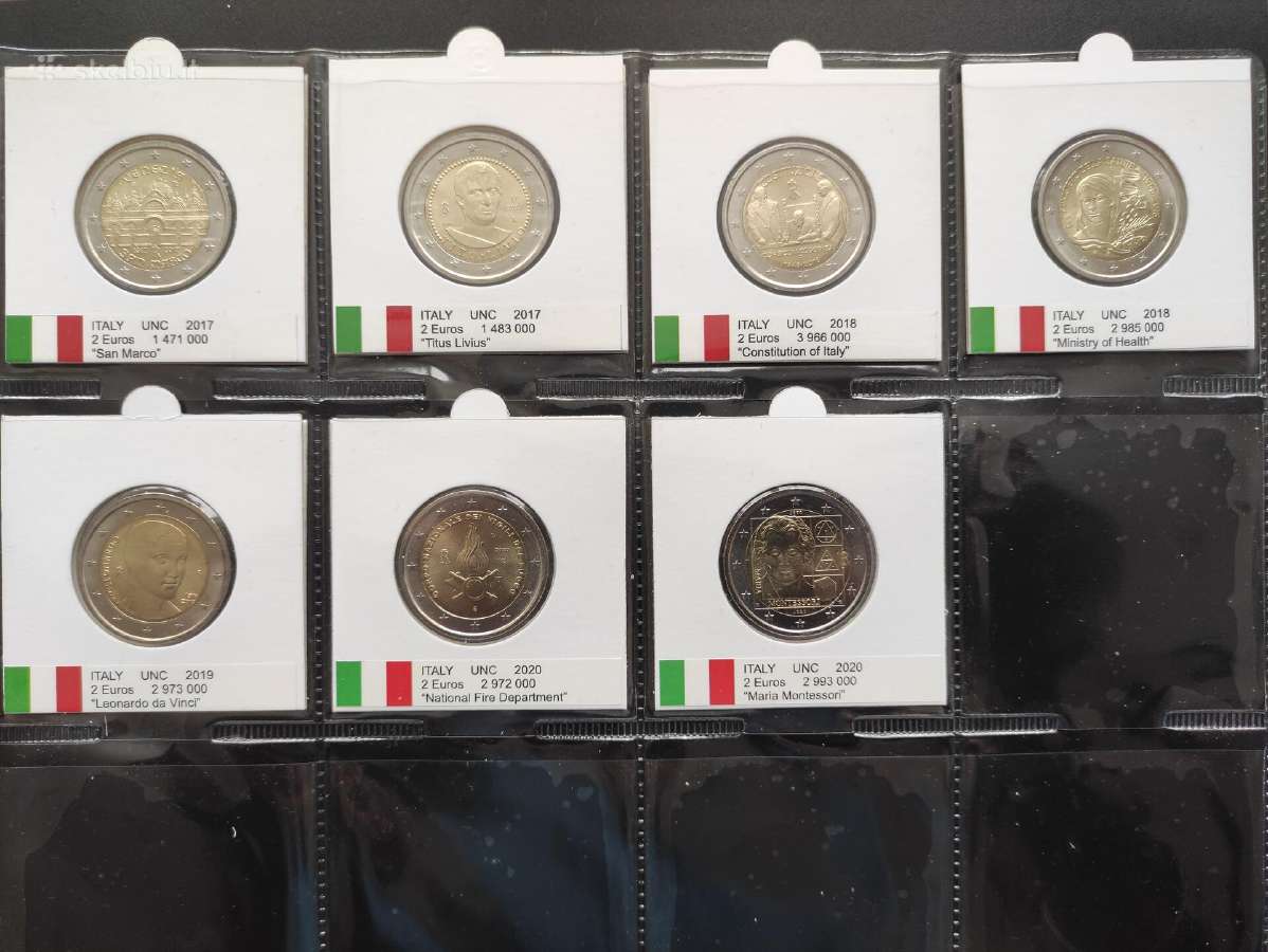2 eurų Italijos Unc proginės monetos - nuotraukos Nr. 2