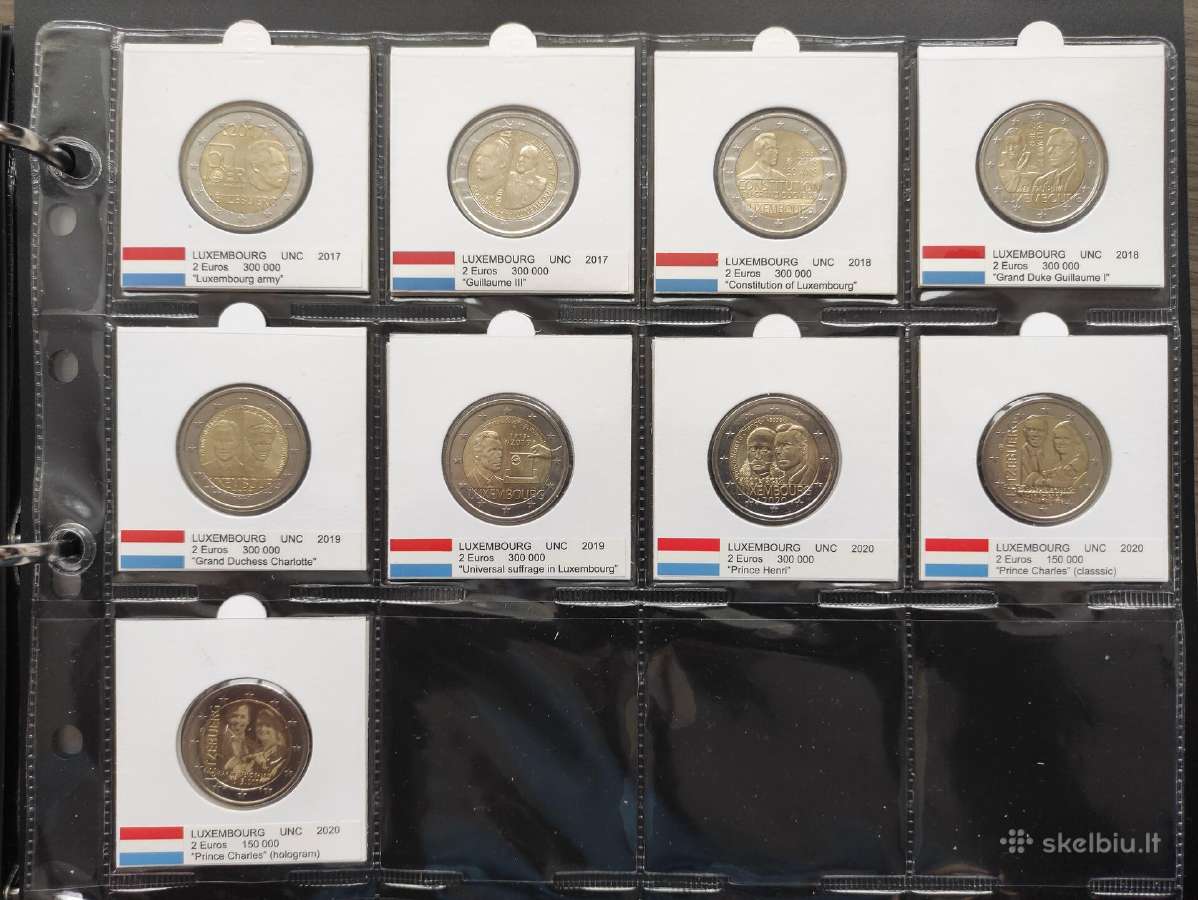 2 eurų Liuksemburgo Unc proginės monetos - nuotraukos Nr. 2