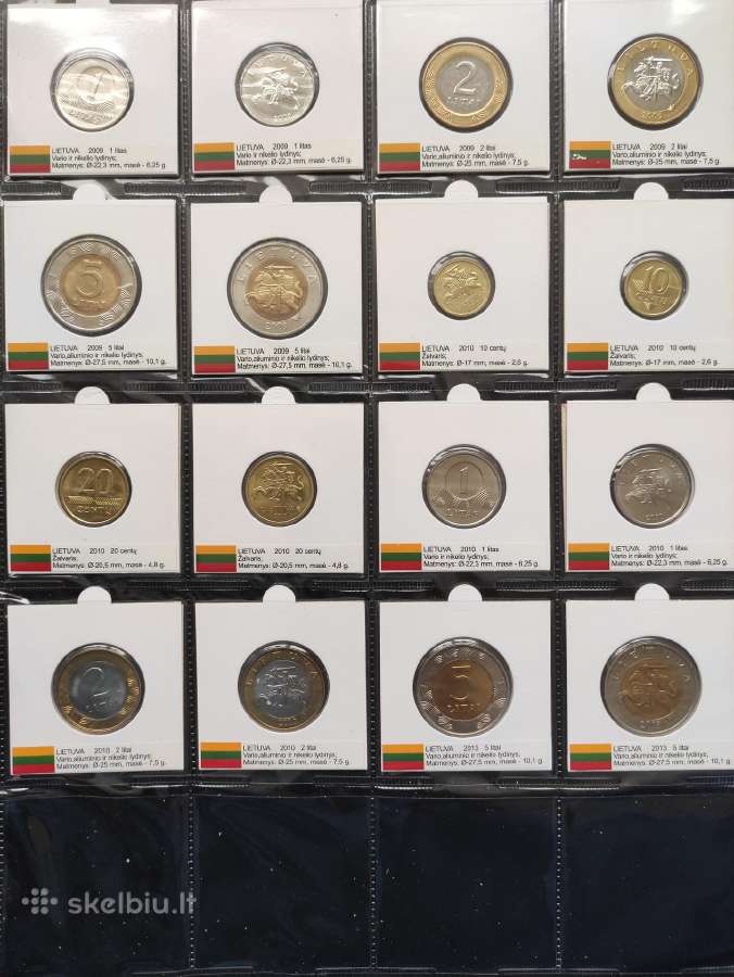 Litų proginės ir apyvartinės monetos 1991-2014 - nuotraukos Nr. 7