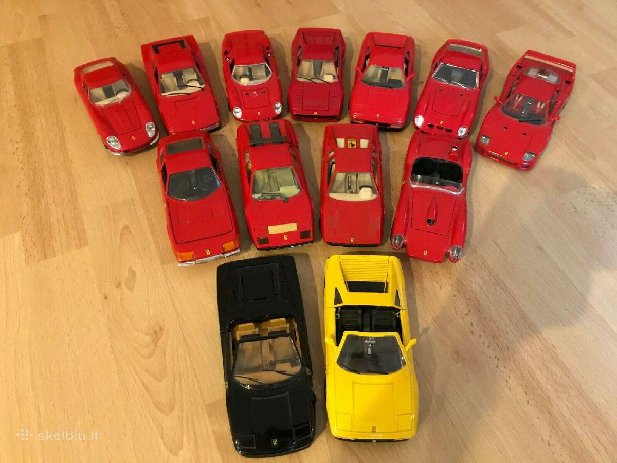 Ferrari modeliukai 1:24 Gto Testarossa modeliukas