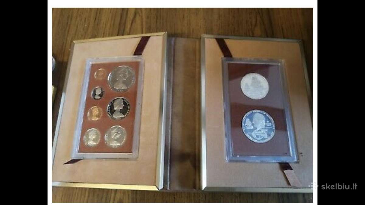Monetos Cook i.1973m, 7,5 ir 2,5 dollars sidabras
