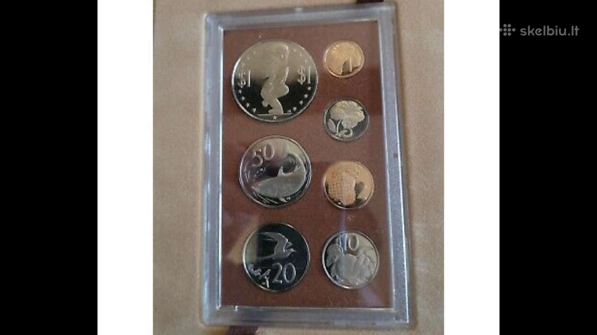 Monetos Cook i.1973m, 7,5 ir 2,5 dollars sidabras - nuotraukos Nr. 2