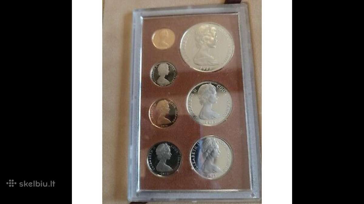 Monetos Cook i.1973m, 7,5 ir 2,5 dollars sidabras - nuotraukos Nr. 3