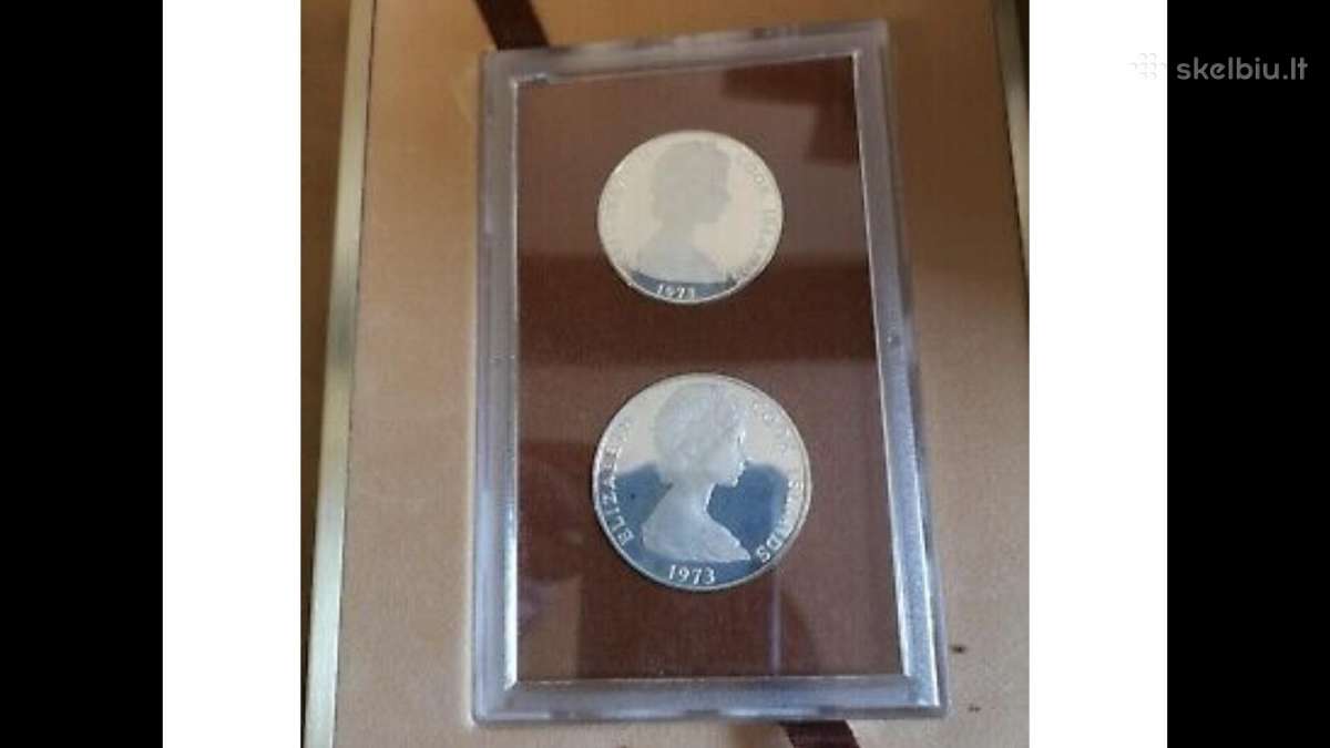 Monetos Cook i.1973m, 7,5 ir 2,5 dollars sidabras - nuotraukos Nr. 5
