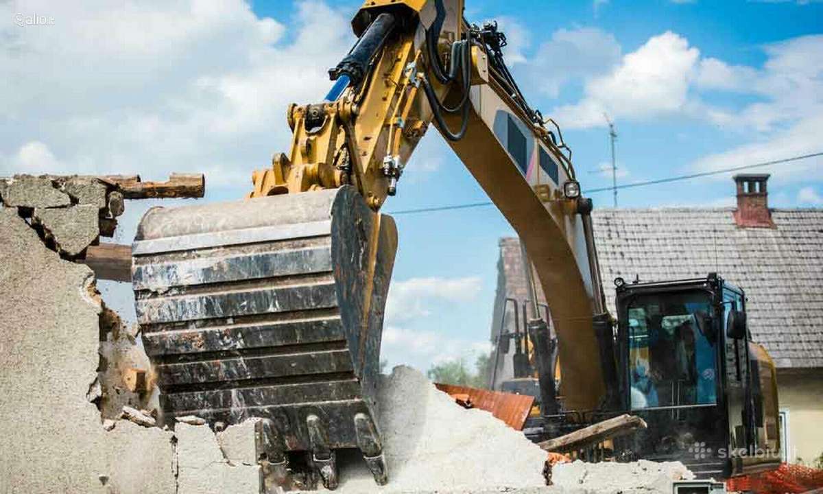 Griovimo darbai, butuose, įvairiose patalpose.