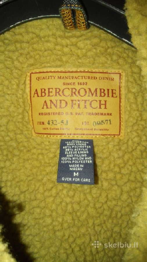 Abercrombie & Fitch šilta džinsinė striukė - nuotraukos Nr. 3