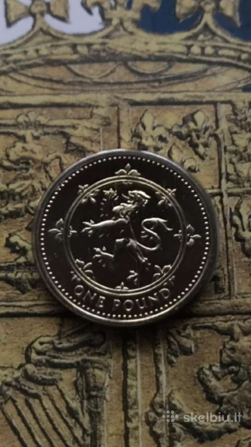 Moneta UK 1999m. 1 svaras, cu-ni