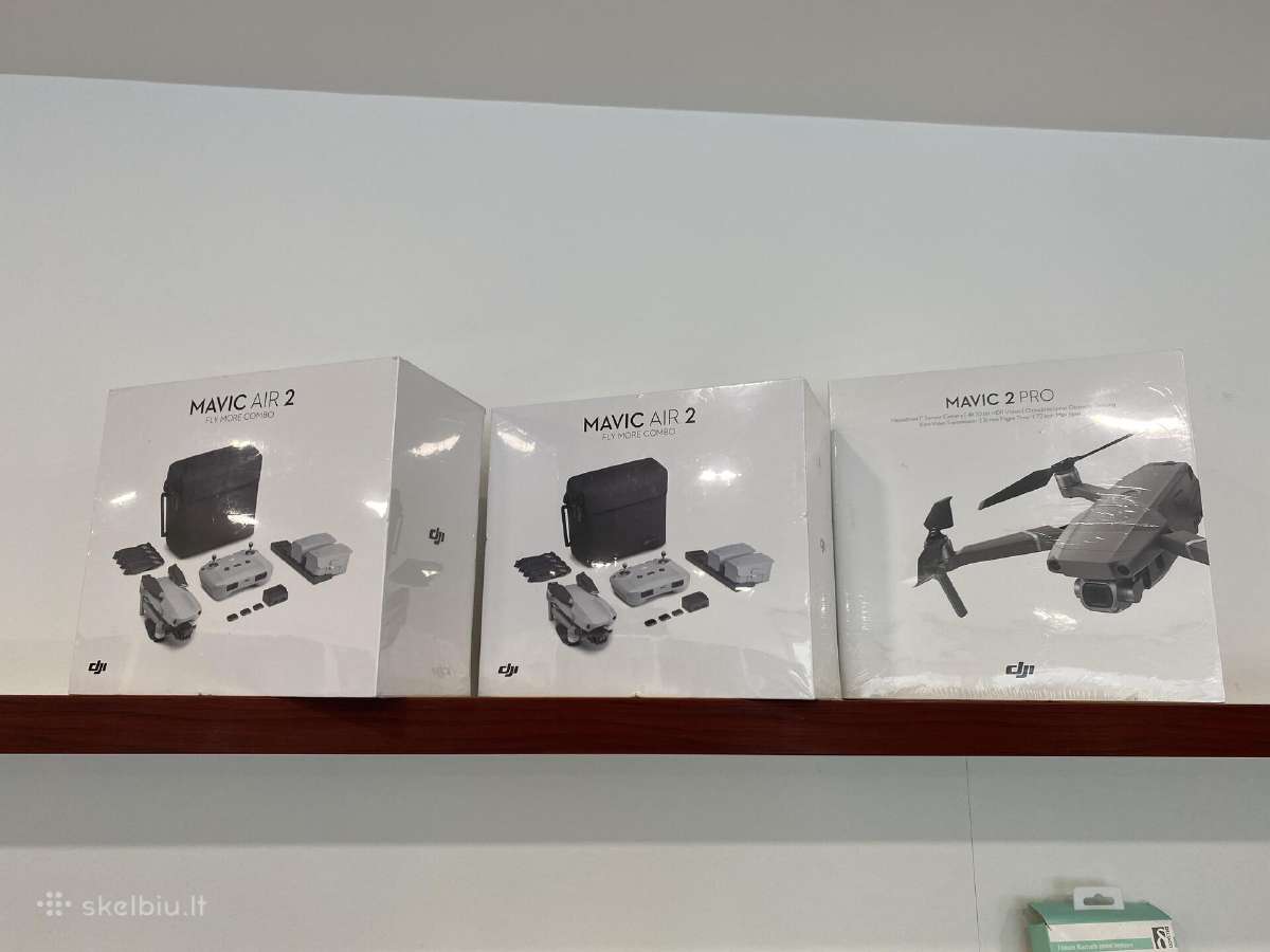 Nauji Dji Mavic Air2s, Mini2 3 combo ir baterijos
