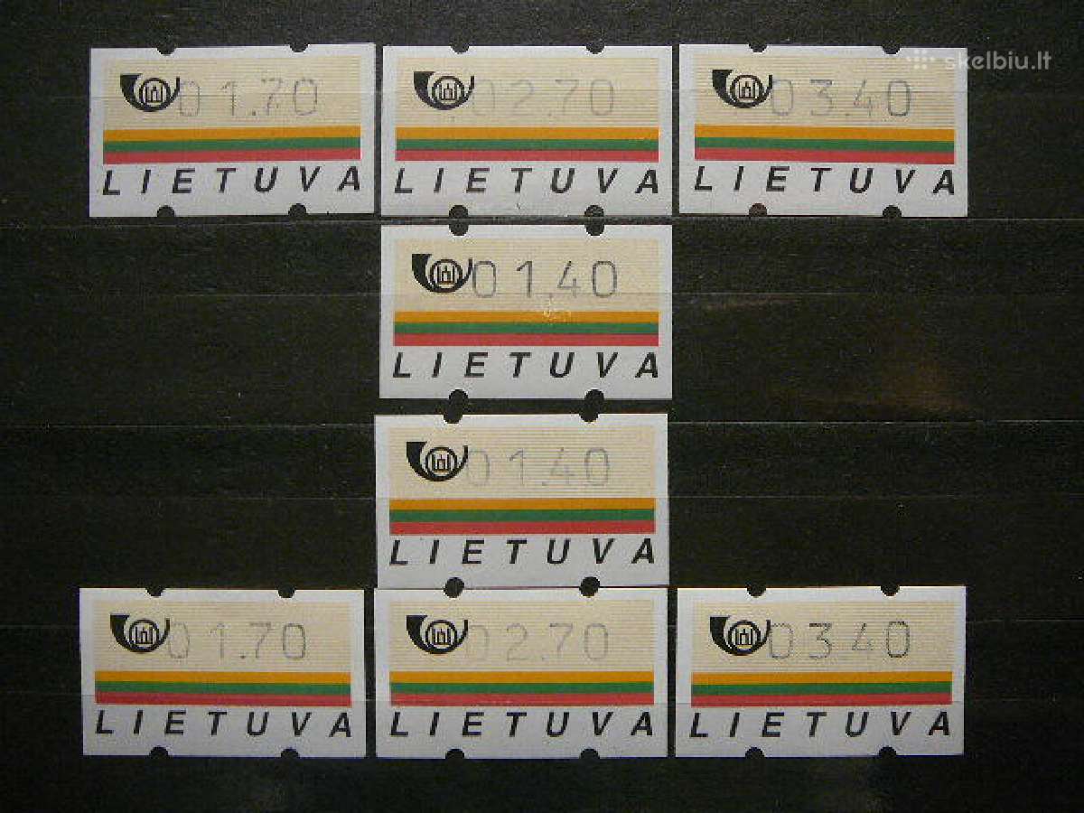 Lietuva 1995 Pasto automatu zenklai (atm) sv95/2