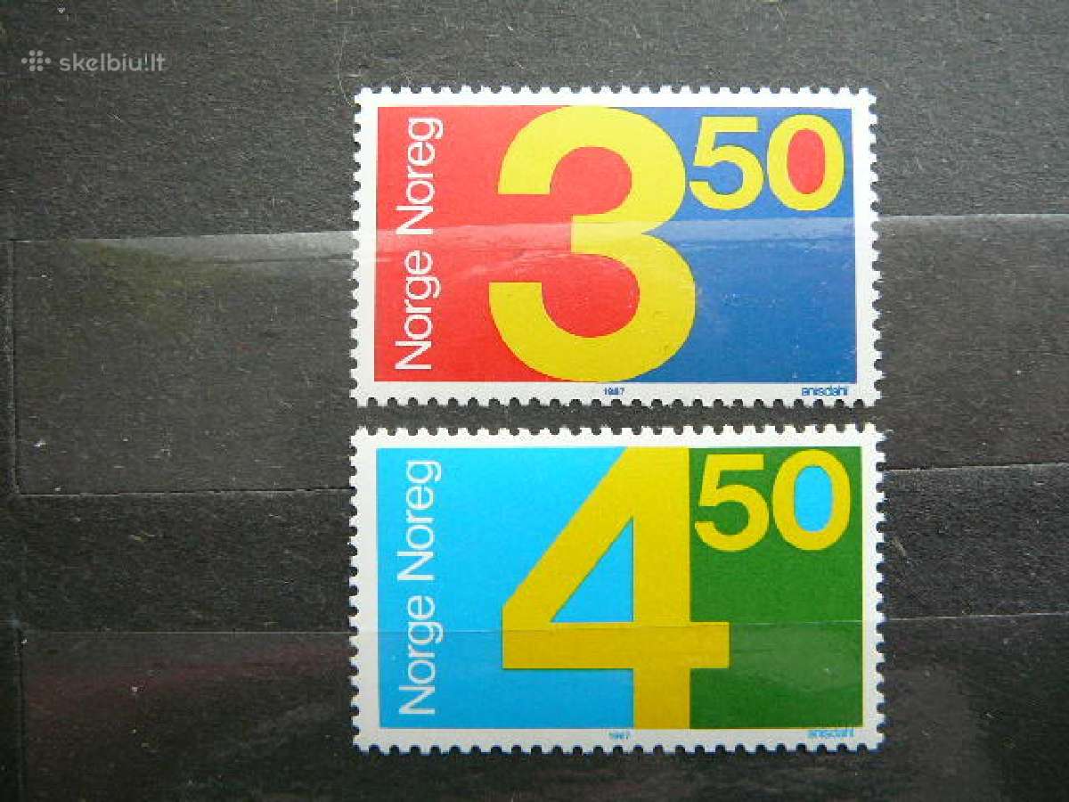 Skaiciai Norvegija 1987 Mnh nvg961