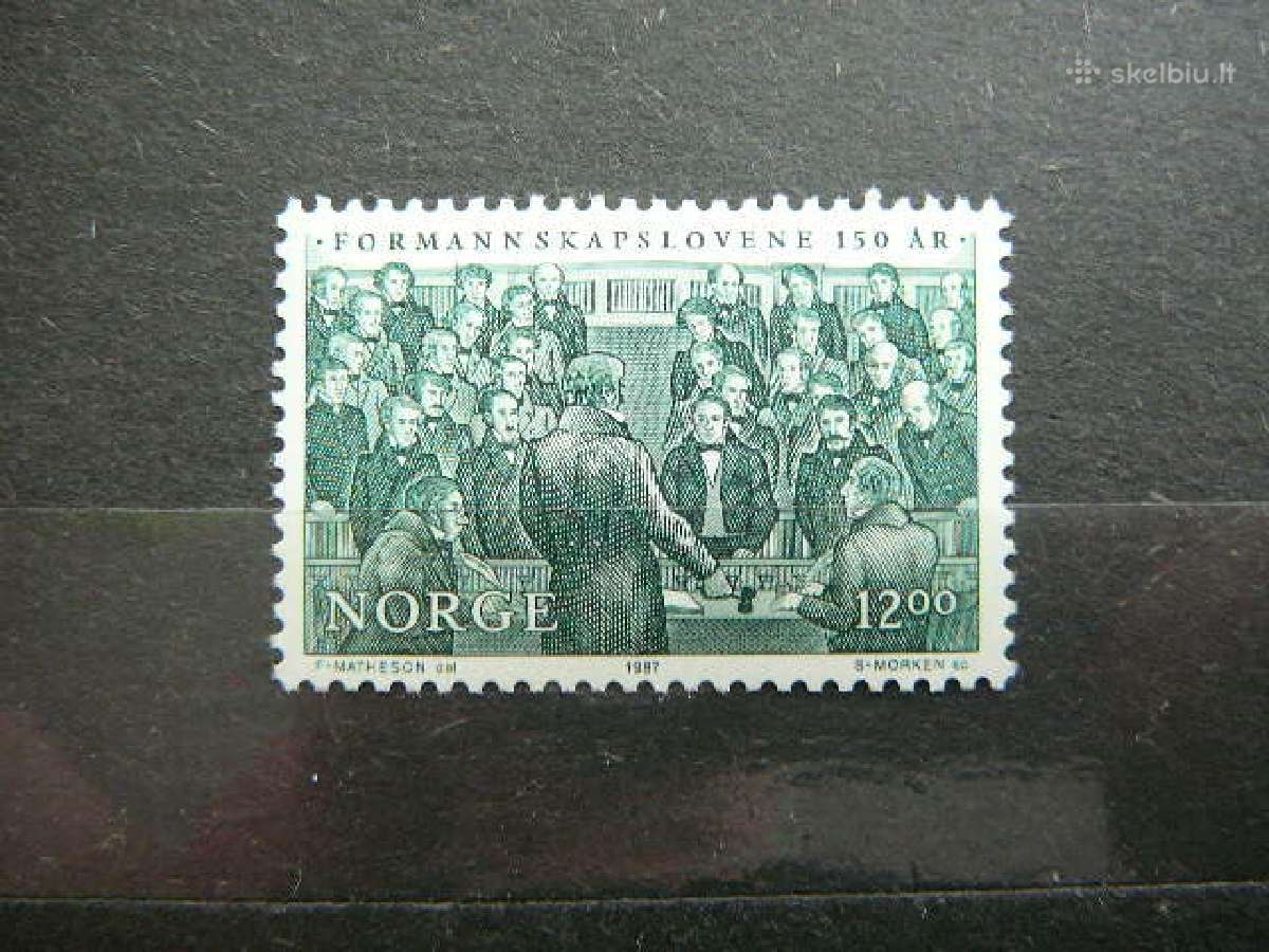 Balsavimas Norvegija 1987 Mnh nvg967