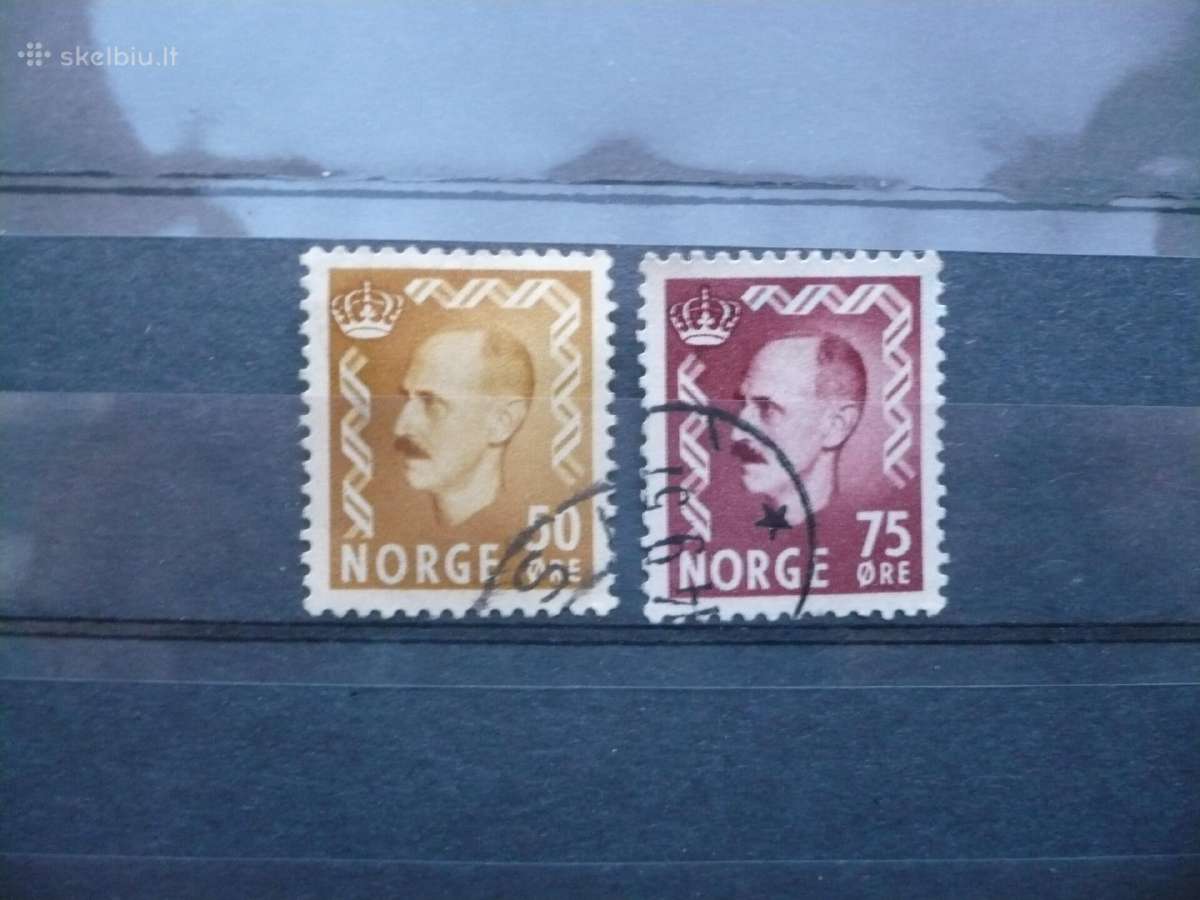 1957 m. Karalius Haakonas VII - naujos vertybės