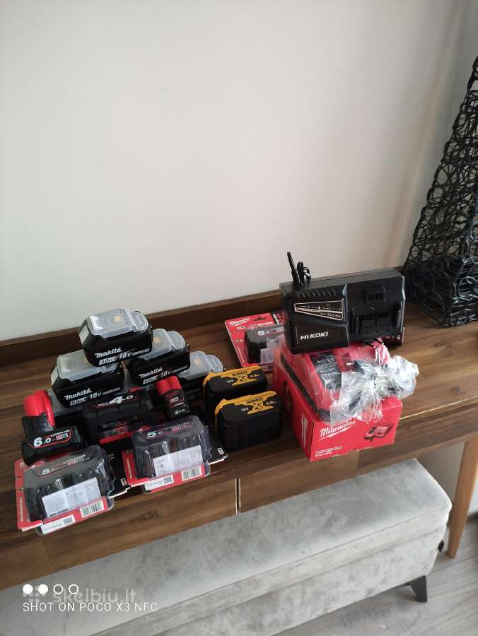 Akumuliatoriai,krovikliai makita.hilti.bosch ir kt - nuotraukos Nr. 15