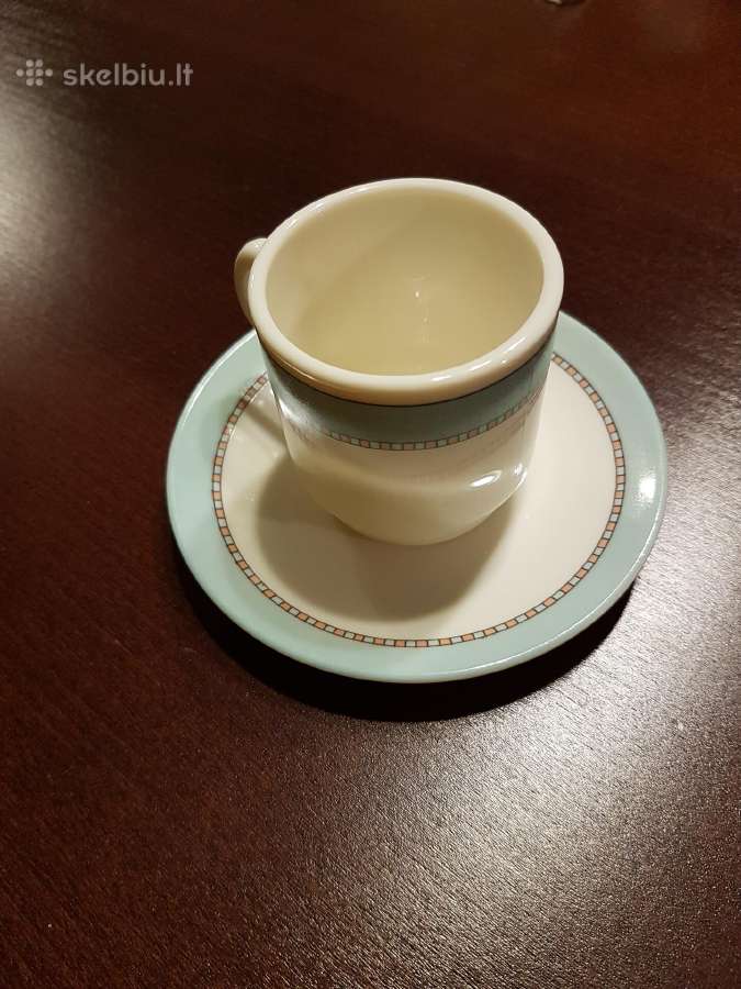 Prancūziškas Espresso kavos puodelis su lėkštute - nuotraukos Nr. 3