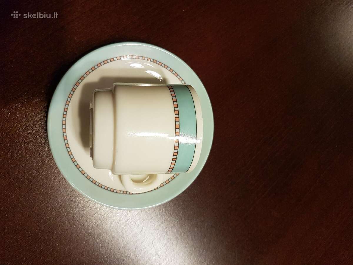 Prancūziškas Espresso kavos puodelis su lėkštute - nuotraukos Nr. 5